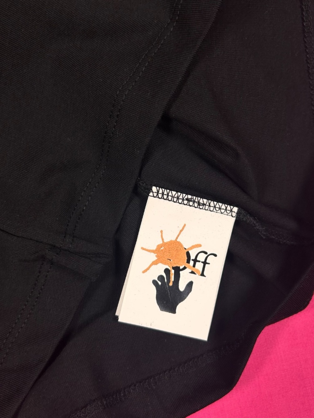 AUTHENTIC KIDS OFF-WHITE SIZE 8 BLACK COTTON T-SHIRT NWT UNISEX EXCELLENT - Picture 5 of 7